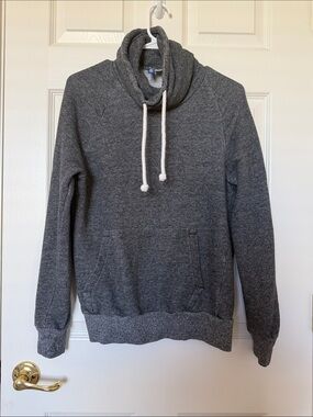 Divided Men's Charcoal Gray Turtleneck Drawstring Sweater